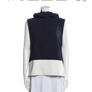 Tory Sport navy and white hooded vest